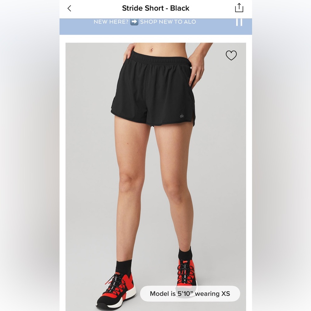 Alo stride short size M blue color